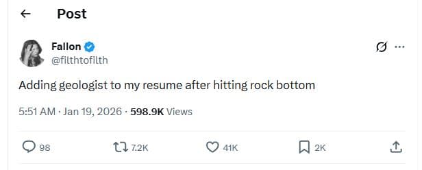 Post fallon filthtofilth adding geologist to my resume after hitting rock bottom