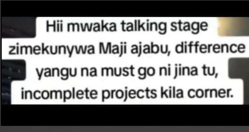 Hii mwaka talking stage zimekunywa maji ajabu difference yangu na must go ni jin