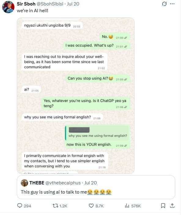 Sir sboh sbohsibisi jul 20 we're in al hell! ngyazi ukuthi ungiziba 99 2oo was o