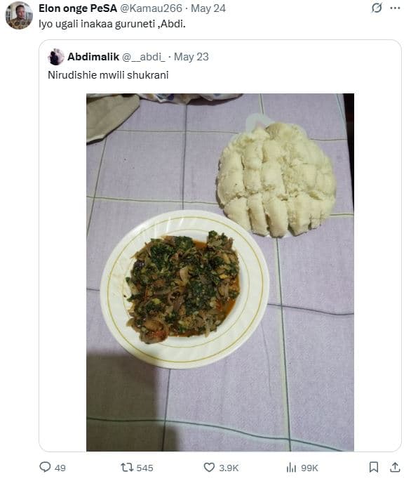 Elon onge pesa kamau266 may 24 iyo ugali inakaa guruneti ,abdi. abdimalik abdi m