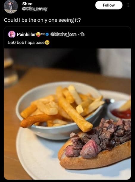 Shee gkunancy follow could be the only one seeing it? painkiller machafcon 550 b