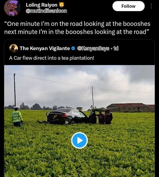 Loling raiyon udndiisanicon follow one minute l'm on the road looking at the boo