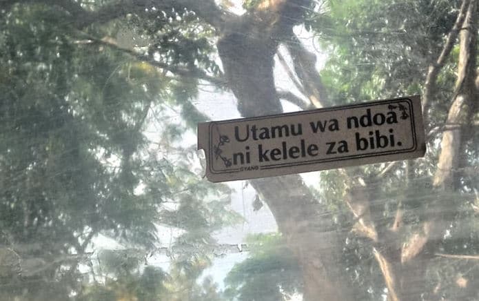 Utamu wa ndoà' ni kelele za bibi .