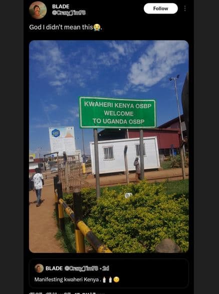 Blade ouuzunngb follow god didn't mean this kwaheri kenya osbp welcome to uganda