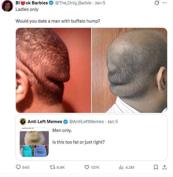 Ck barbies ladies only the_only_barbie jan 5 would you date a man with buffalo h