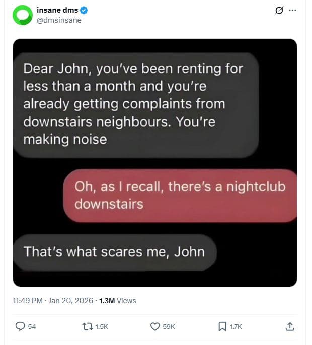 Insane dms dmsinsane dear john, you've been renting for less than a month and yo