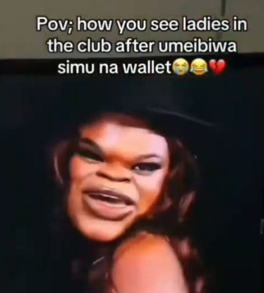 Pov how you see ladies in the club after umeibiwa simu na wallet