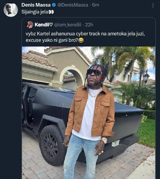 Denis maosa denismaosa 6m sijaingia jela9a kendilv iam kendiii . 22h vybz kartel