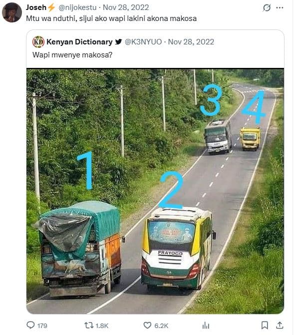 Joseh nijokestu nov 28, mtu wa nduthi, sijui ako wapi lakini akona makosa kenyan