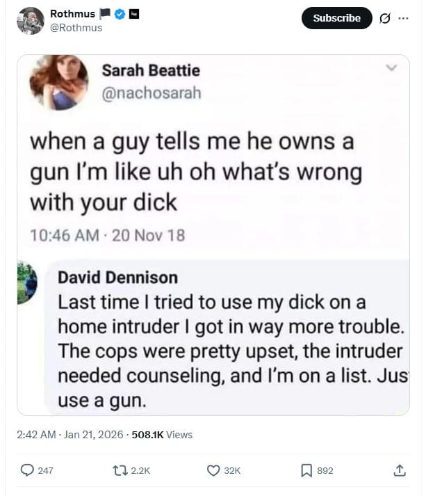 Rothmus rothmus subscribe sarah beattie nachosarah when a guy tells me he owns a