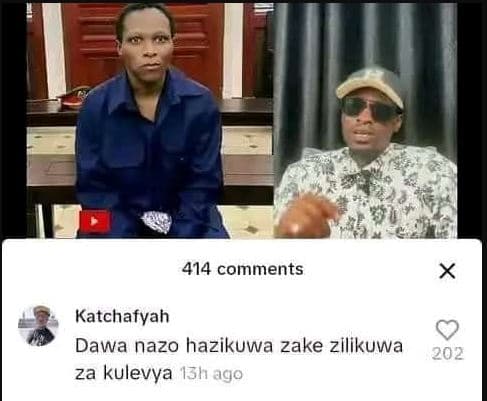 414 comments katchafyah dawa nazo hazikuwa zake zilikuwa 202 za kulevya i3h1 ago