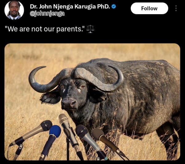 Dr john njenga karugia phd. johnnjenga follow 'we are not our parents
