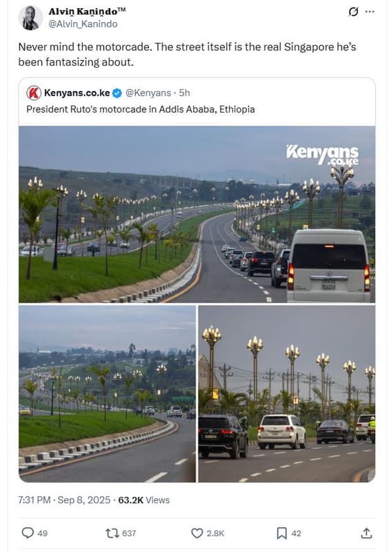 Alvin kanindoti alvin_kanindo never mind the motorcade. the street itself is the