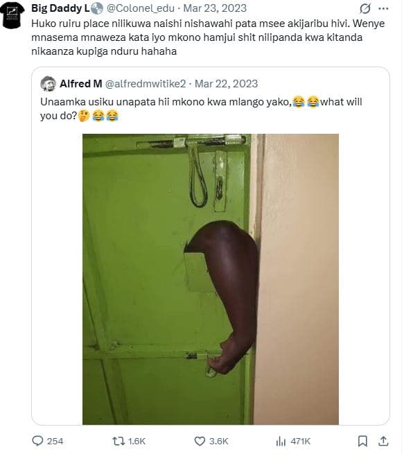 Big daddy l colonel_edu mar 23, huko ruiru place nilikuwa naishi nishawahi pata