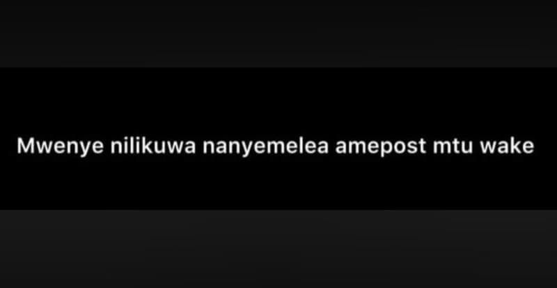 Mwenye nilikuwa nanyemelea amepost mtu wake