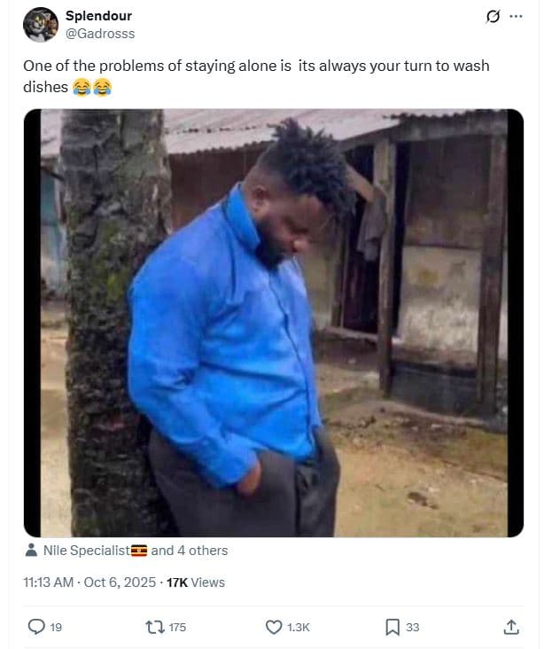 Splendour gadrosss one of the problems of staying alone is its always your turn