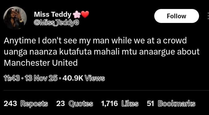Miss teddy missjeddy follow anytime don't see my man while we at a crowd uanga n