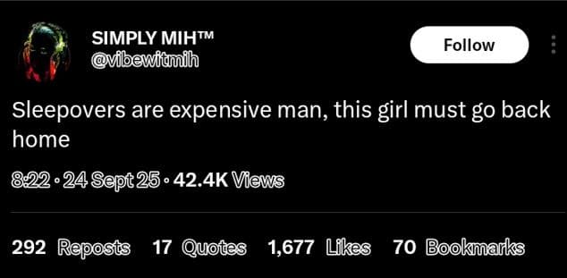 Simply mihtm vilewitiih follow sleepovers are expensive man, this girl must go b