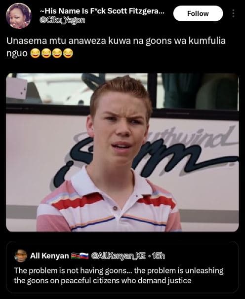 His name is ftck scott fitzgera _ ciku_yegon follow unasema mtu anaweza kuwa na