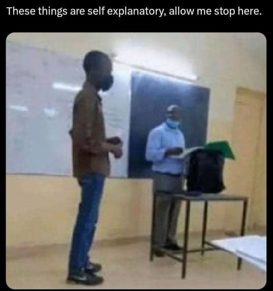 These things are self explanatory allow me stop here