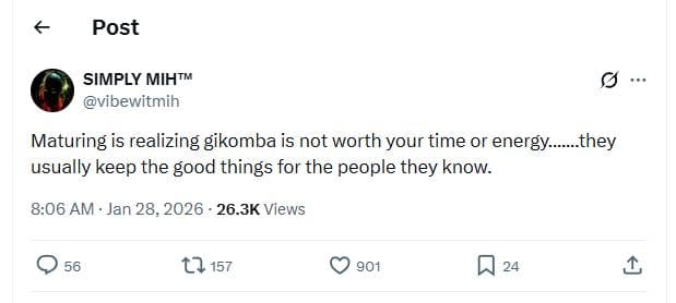 Post simply mihtm vibewitmih maturing is realizing gikomba is not worth your tim