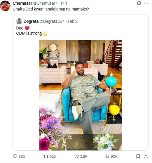 Chemusar chemusar7 14h unaita dad kwani analalanga na mamako? degrata degrata254