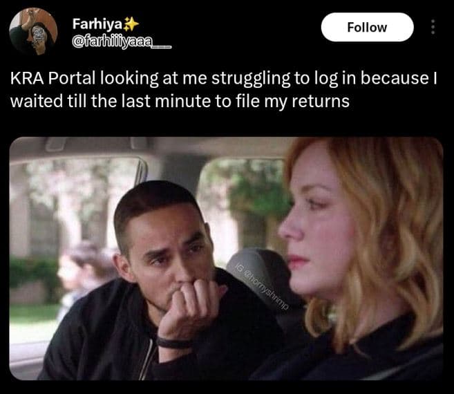 Farhiya farhiliyaaa follow kra portal looking at me struggling to log in because