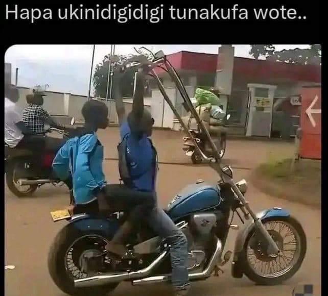 Hapa ukinidigidigi tunakufa wote.
