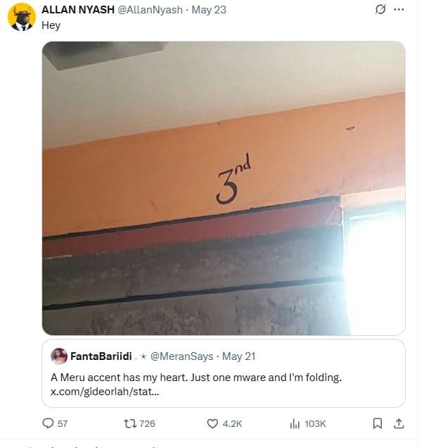 Allan nyash allannyash may 23 hey fantabariidi meransays may 21 a meru accent ha