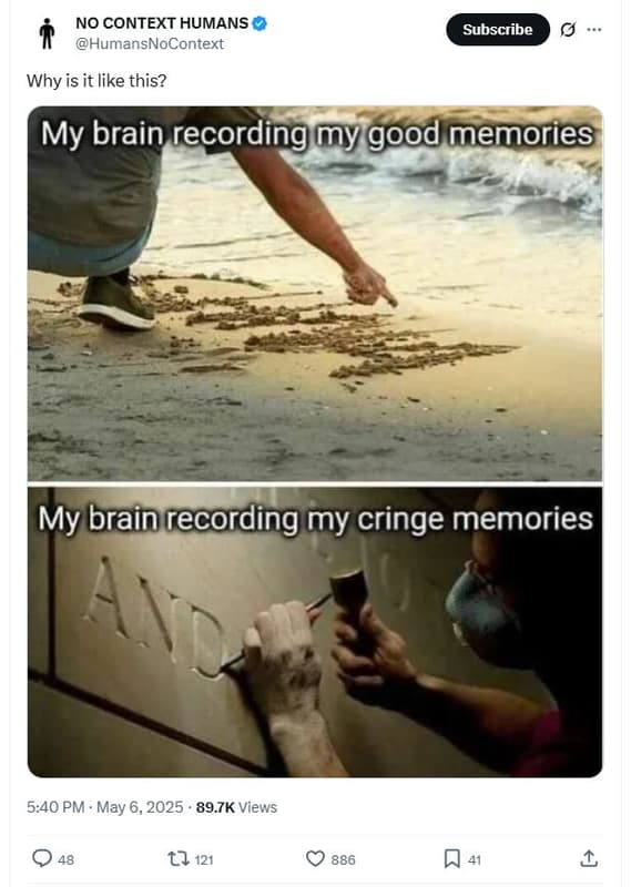 No context humans humansnocontext subscribe why is it like this? my brain record