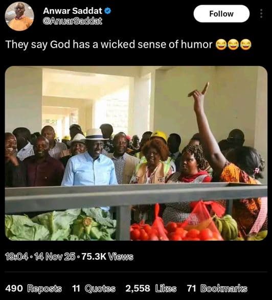 Anwar saddat anuarsaddat follow they 'say god has a wicked sense of humor 14 nov