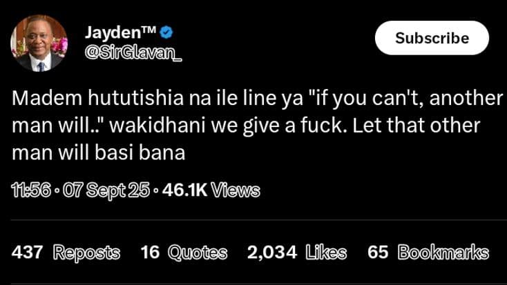 Jaydentm sirglavan_ subscribe madem hututishia na ile line ya ifyou can't, anoth