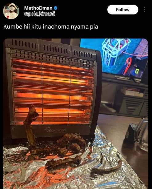 Methodman polokimanii follow kumbe hii kitu inachoma nyama pia snlamtorzs