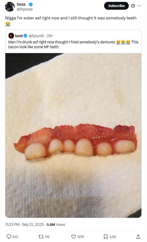 Sosa ihysosa subscribe nigga lm sober asf right now and still thought it was som