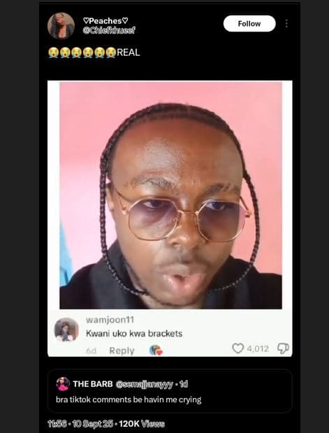 Vpeaches? ogiekhegf follow 000 real wamjoonii kwani uko kwa brackets reply 4,012