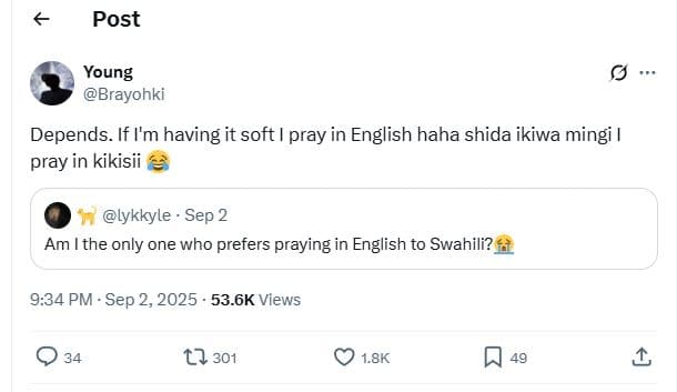 Post young brayohki depends. if i'm having it soft pray in english haha shida ik