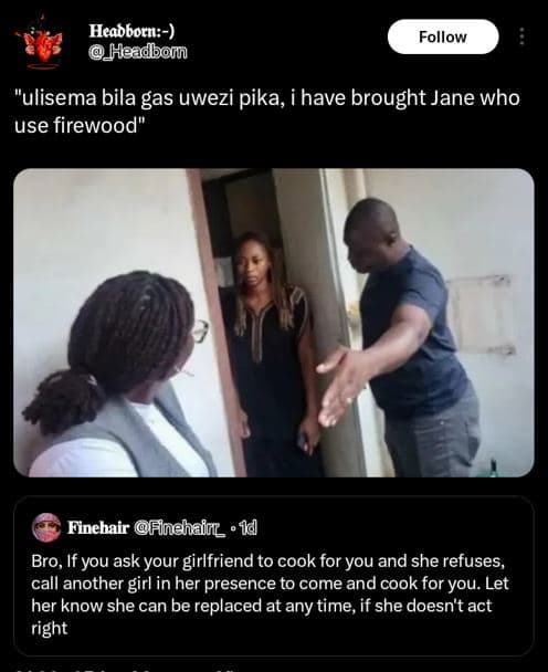 Heabborn hheadbonn follow ulisema bila gas uwezi pika i have brought jane who us