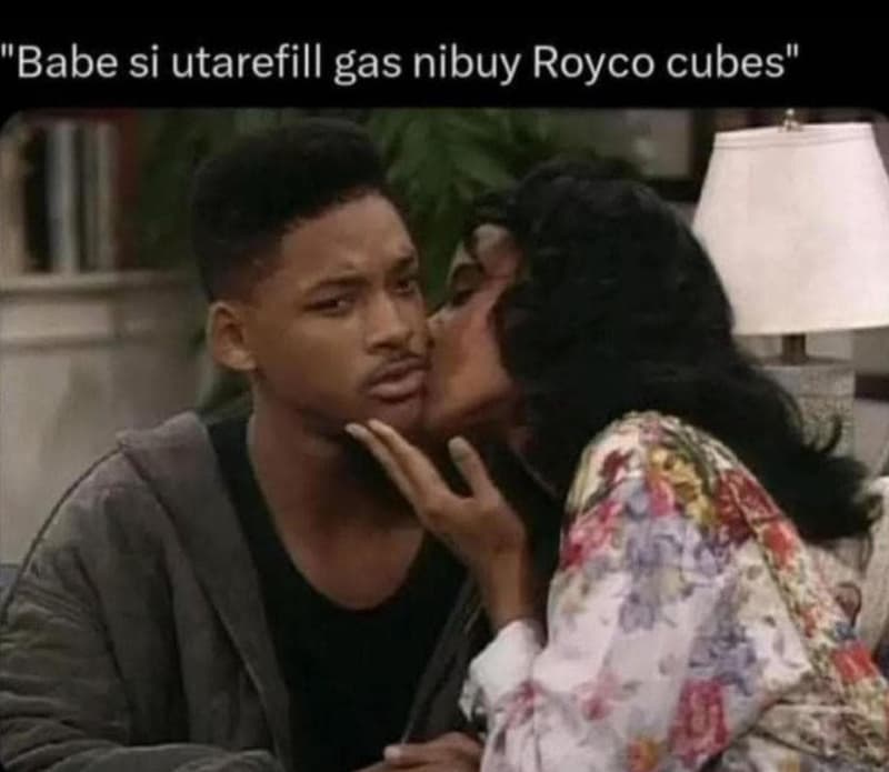 Babe si utarefill gas nibuy royco cubes'