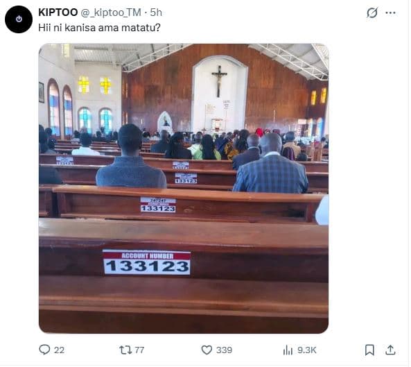 Kiptoo _kiptoo_tm 5h hii ni kanisa ama matatu? 0jiz5 accmtmed 0 22 1l 77 339 ılu