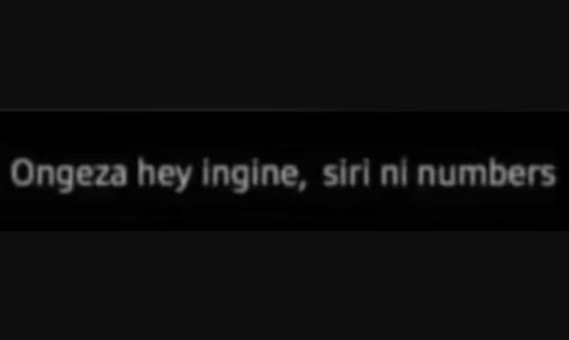 Ongeza hey ingine, slri nl numbers