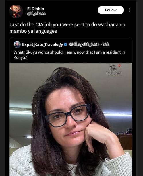 El diablo dchaos follow just do the cia job you were sent to do wachana na mambo