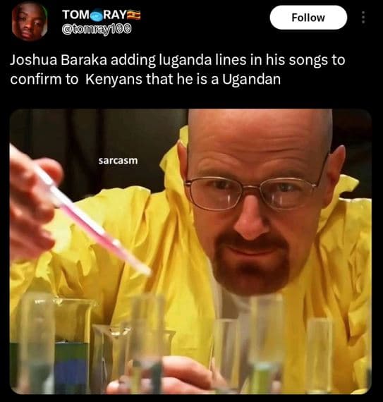 Tome ray tomray100 follow joshua baraka adding luganda lines in his songs to con