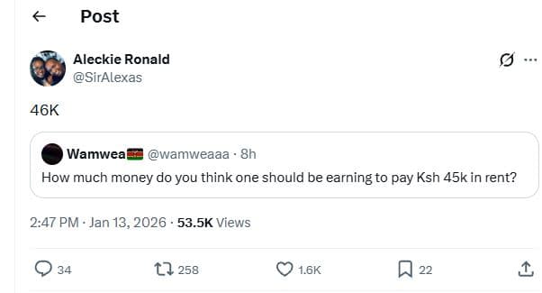 Post aleckie ronald siralexas 46k wamwea wamweaaa 8h how much money do you think