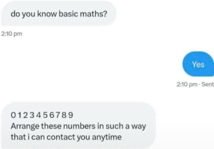 Do you know basic maths? 210 pm yes 2,10 pm sent arrange these numbers in such a