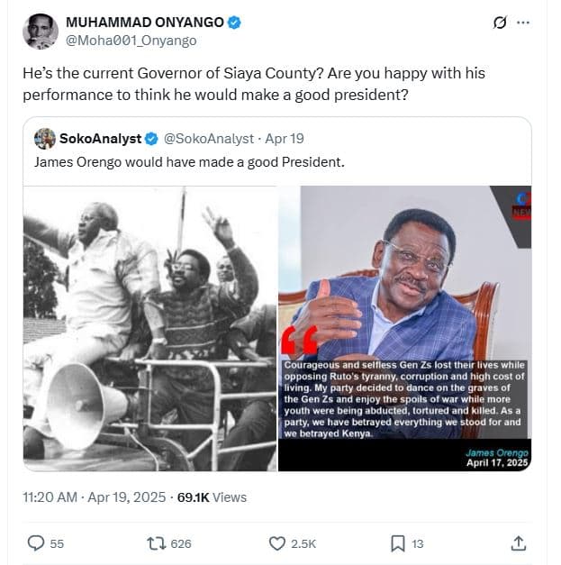 Muhammad onyango mohao01_onyango hes the current governor of siaya county? are y