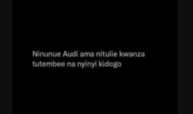 Minunue audlama nltulle kwonza tutembeo no nyiny kidogo