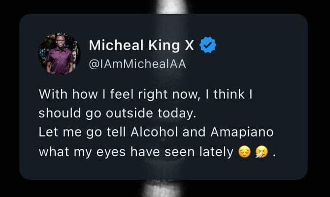 Micheal king x iammichealaa with how feel right now i think should g0 outside to