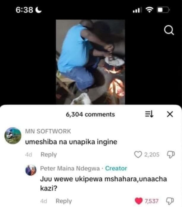 638 l q 6,304 comments x mn softwork umeshiba na unapika ingine a reply 2, 205 p