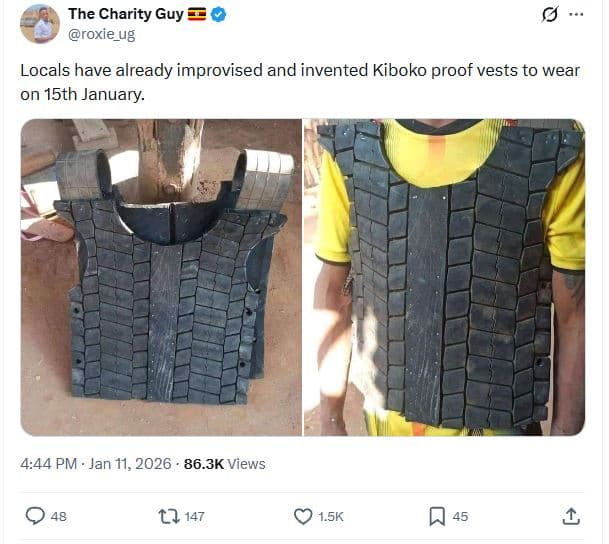 The charity guy roxie_ug locals have already improvised and invented kiboko proo