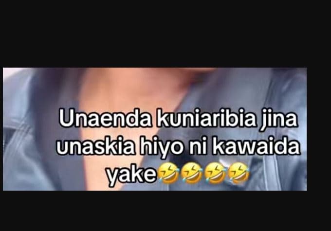 Unaendakuniaribiajina unaskiahiyo ni kawaida vake